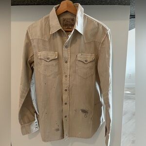Polo Ralph Lauren Beige Button-Up Shirt